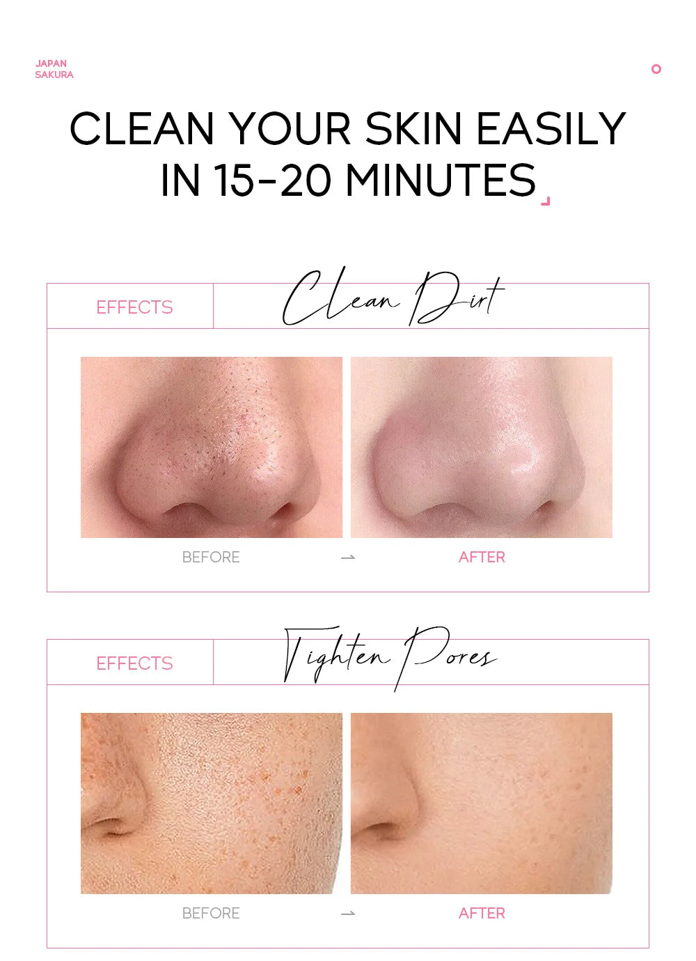 LAIKOU 24K Gold Sakura Peeling Gesichtsmaske Anti Falten  Mitesser Entfernung Gesichts Abreißmaske Hautpflegeprodukte