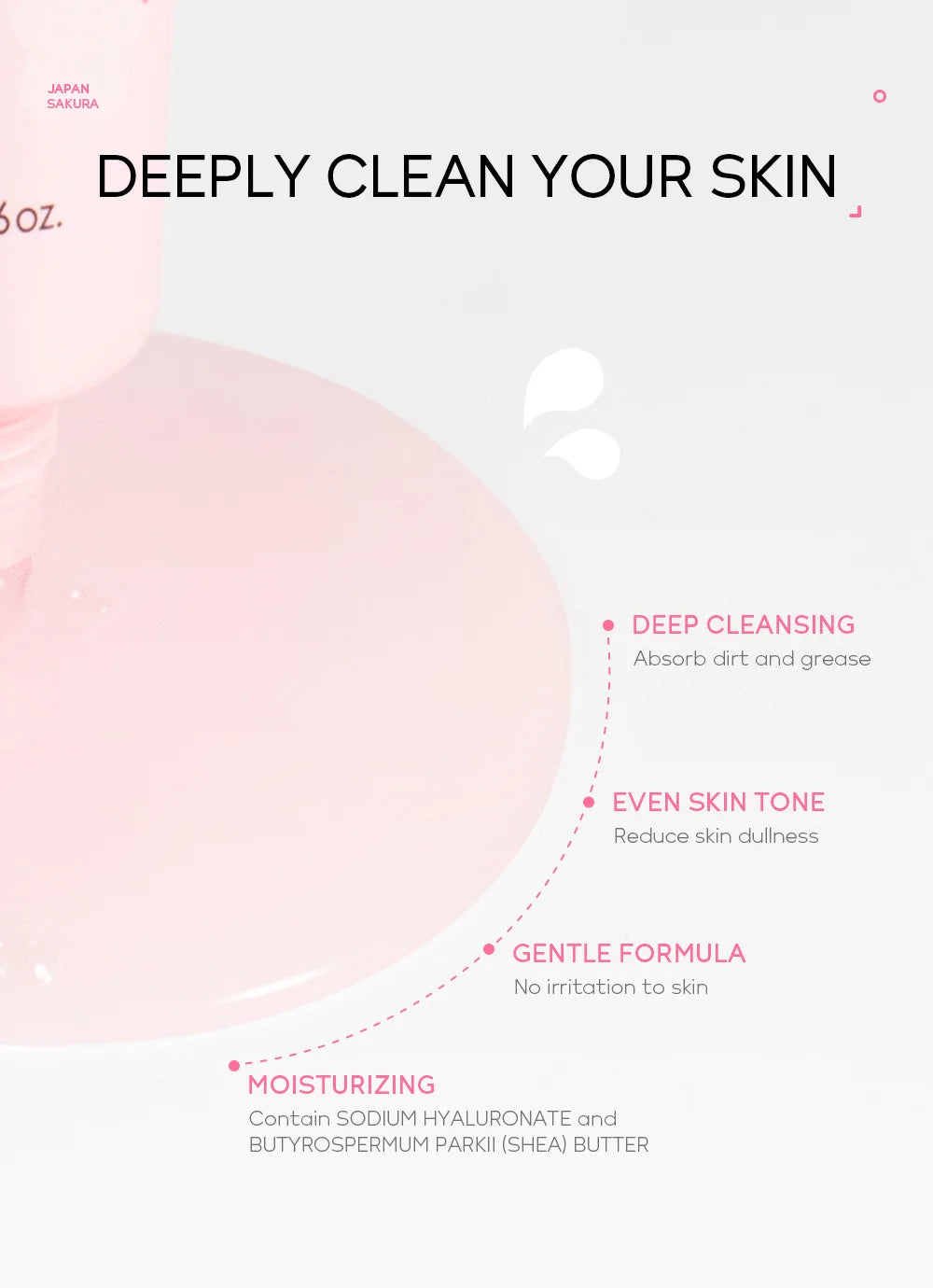 LAIKOU 24K Gold Sakura Peeling Gesichtsmaske Anti Falten  Mitesser Entfernung Gesichts Abreißmaske Hautpflegeprodukte